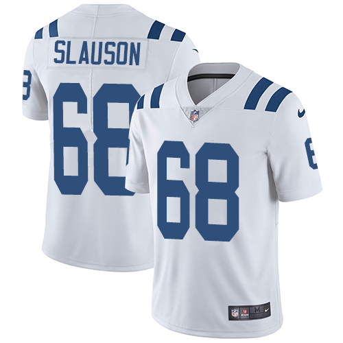 Indianapolis Colts 68 Limited Matt Slauson White Nike NFL Road Men Vapor Untouchable jerseys